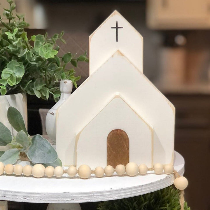 Christianartworkshop 3-teiliges Set „He Is Risen“ aus Holz für Ostern, Schreibtisch-Dekoration