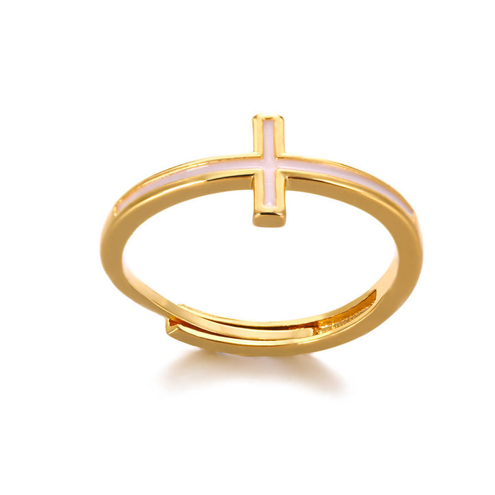 Christianartworkshopthe Der 4 Stile Kreuz Goldener Ring: Ein Symbol für Eleganz und Glauben