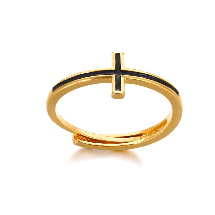 Christianartworkshopthe Der 4 Stile Kreuz Goldener Ring: Ein Symbol für Eleganz und Glauben