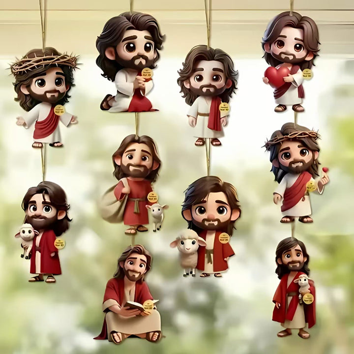 Christianartworkshop Cartoon Jesus Holzornamente