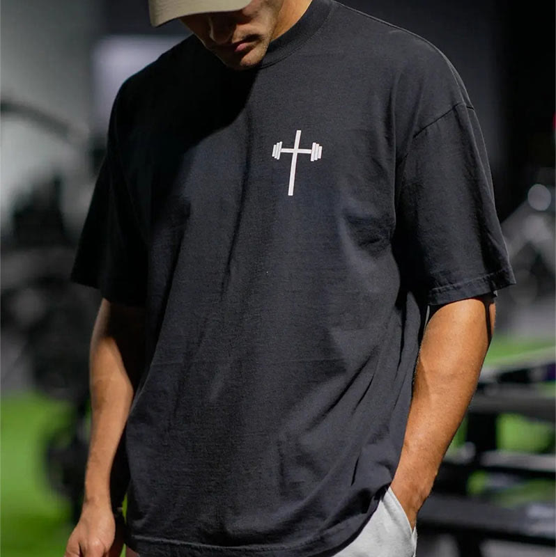 Christianartworkshop Christliches T-Shirt mit Blumenverzierung „Jesus ist König“ - image 3