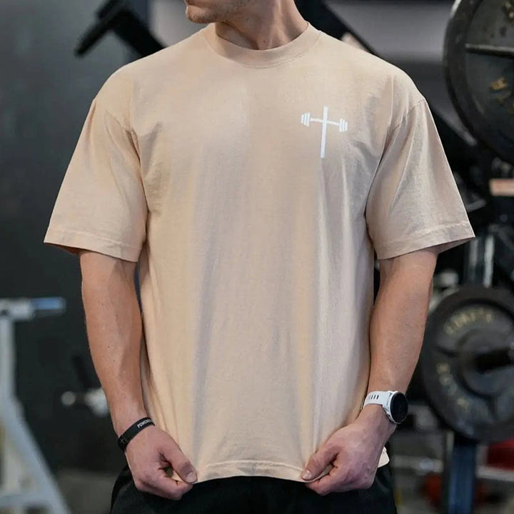 Christianartworkshop Christliches T-Shirt mit Blumenverzierung „Jesus ist König“