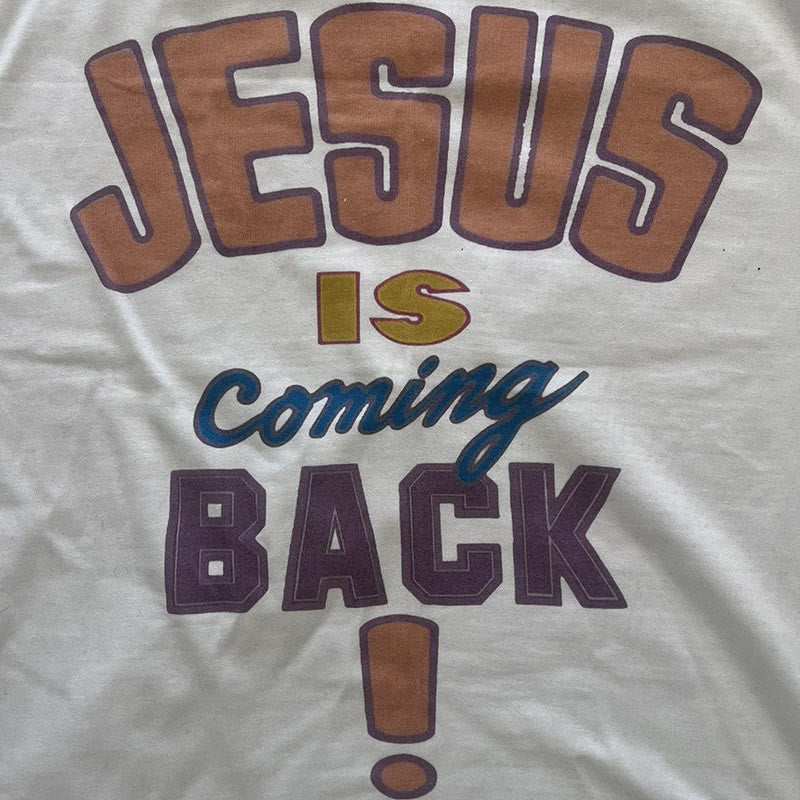 Christianartworkshop T-Shirt mit Aufschrift „Jesus is Coming Back“