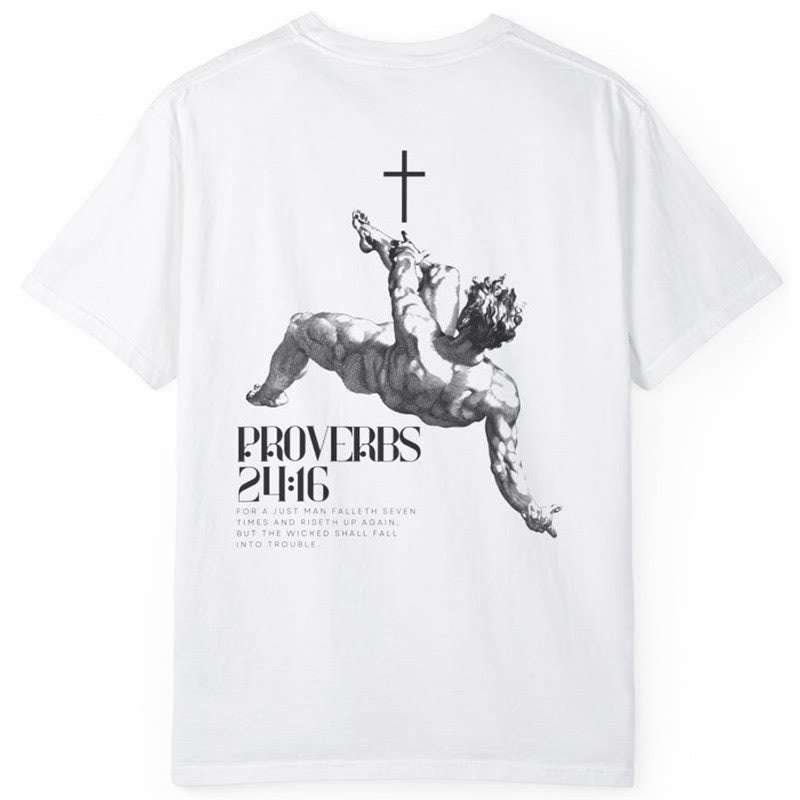 Christianartworkshop Sprüche 24,16' Christliches T-Shirt - image 3