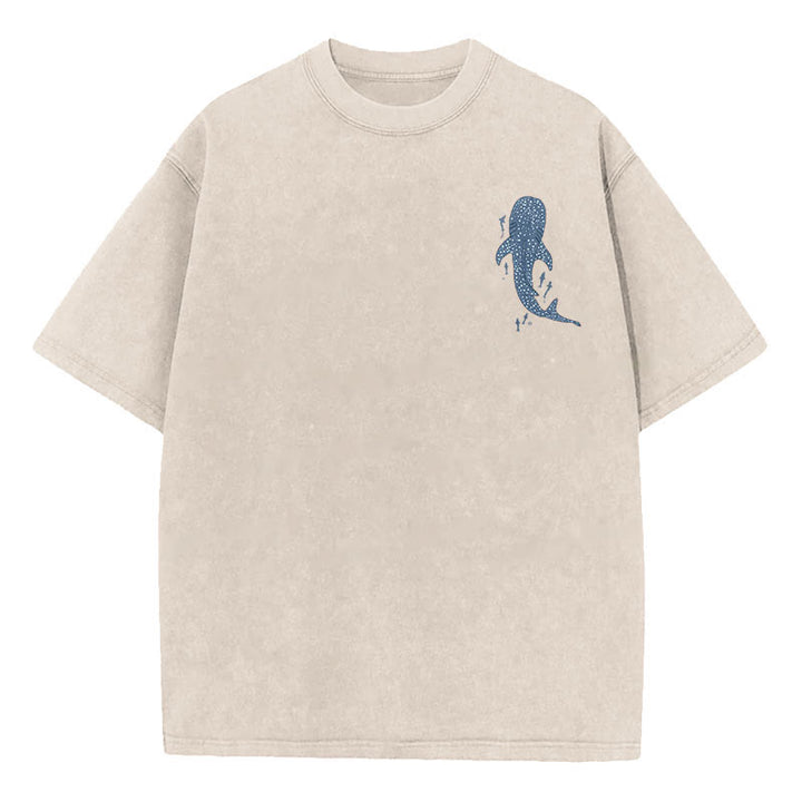 Christianartworkshop – „I Will Be With You“ – doppelseitig gewaschenes christliches T-Shirt
