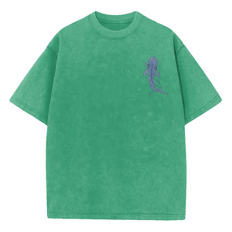 Christianartworkshop – „I Will Be With You“ – doppelseitig gewaschenes christliches T-Shirt
