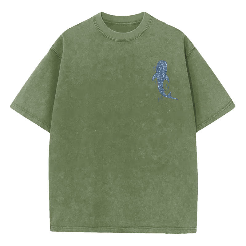 Christianartworkshop – „I Will Be With You“ – doppelseitig gewaschenes christliches T-Shirt