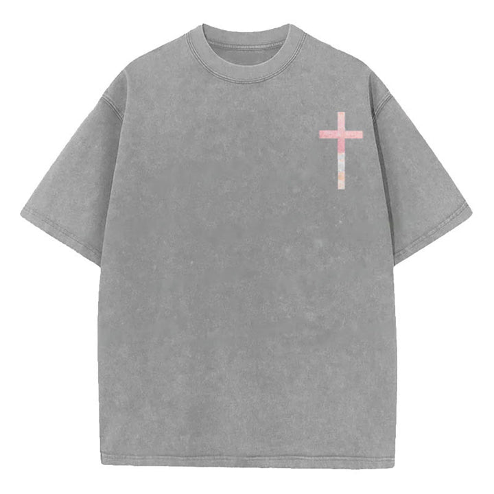 Christianartworkshop His Mercies Are New Doppelseitiges, gewaschenes christliches Unisex-T-Shirt