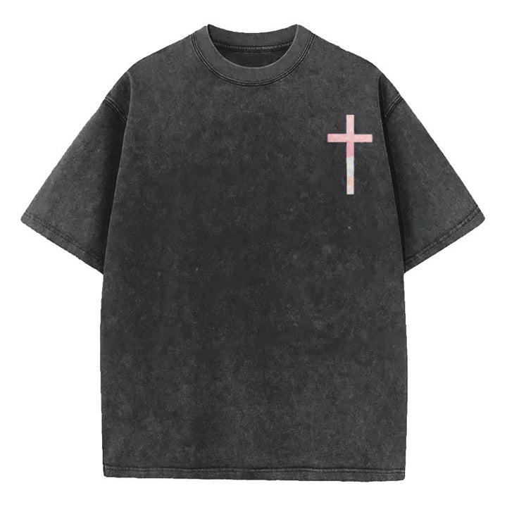 Christianartworkshop His Mercies Are New Doppelseitiges, gewaschenes christliches Unisex-T-Shirt