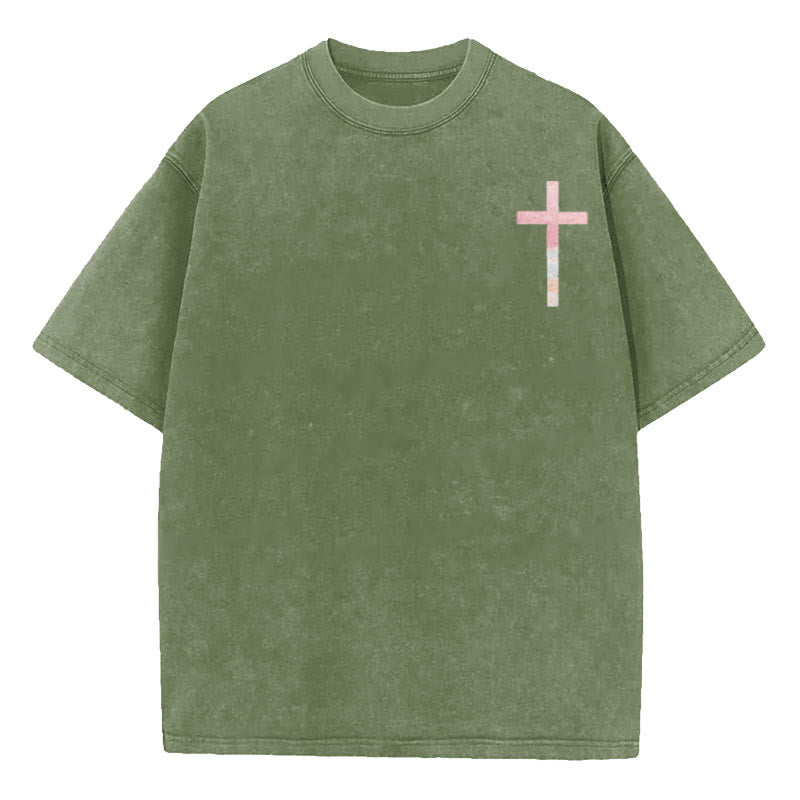 Christianartworkshop His Mercies Are New Doppelseitiges, gewaschenes christliches Unisex-T-Shirt