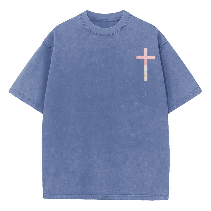 Christianartworkshop His Mercies Are New Doppelseitiges, gewaschenes christliches Unisex-T-Shirt