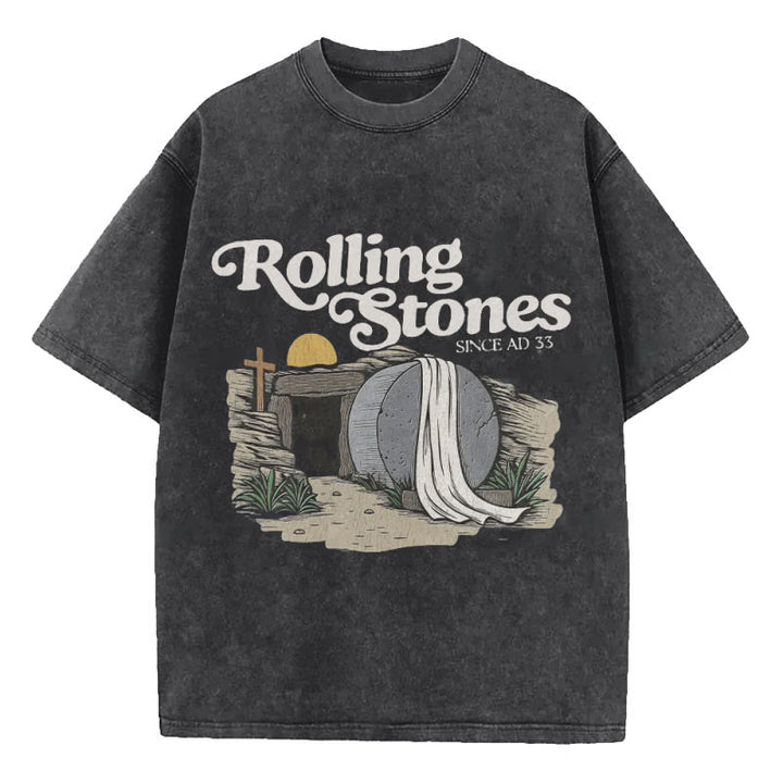 Christianartworkshop Rolling Stone Christian Washed T-Shirt
