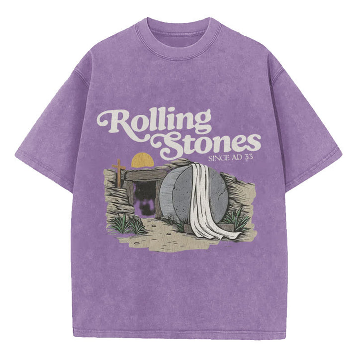 Christianartworkshop Rolling Stone Christian Washed T-Shirt
