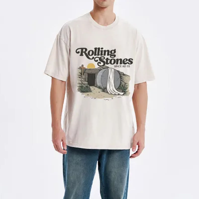 Christianartworkshop Rolling Stone Christian Washed T-Shirt