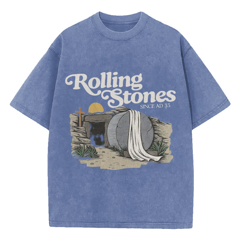 Christianartworkshop Rolling Stone Christian Washed T-Shirt