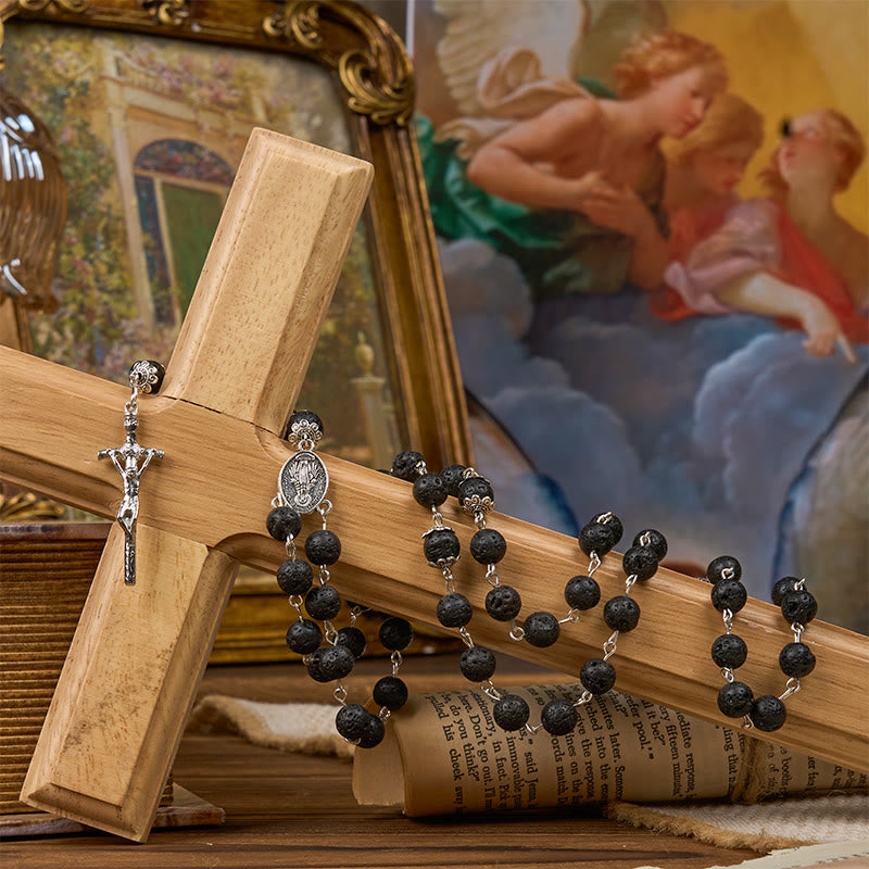 Christianartworkshop Vulkanischer Pulsrosenkranz: Ein Andachtsfaden, verwoben mit der Liebe Christi