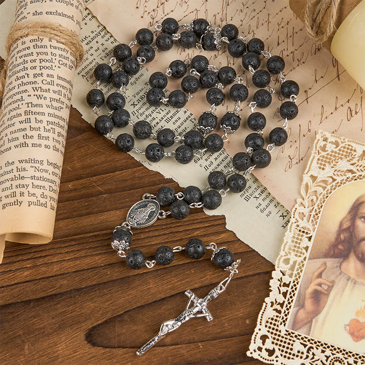 Christianartworkshop Vulkanischer Pulsrosenkranz: Ein Andachtsfaden, verwoben mit der Liebe Christi