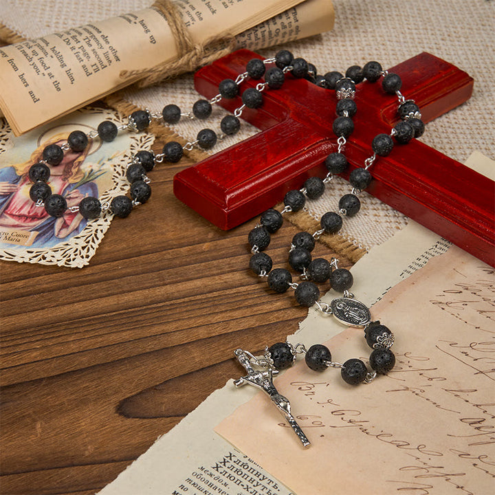 Christianartworkshop Vulkanischer Pulsrosenkranz: Ein Andachtsfaden, verwoben mit der Liebe Christi
