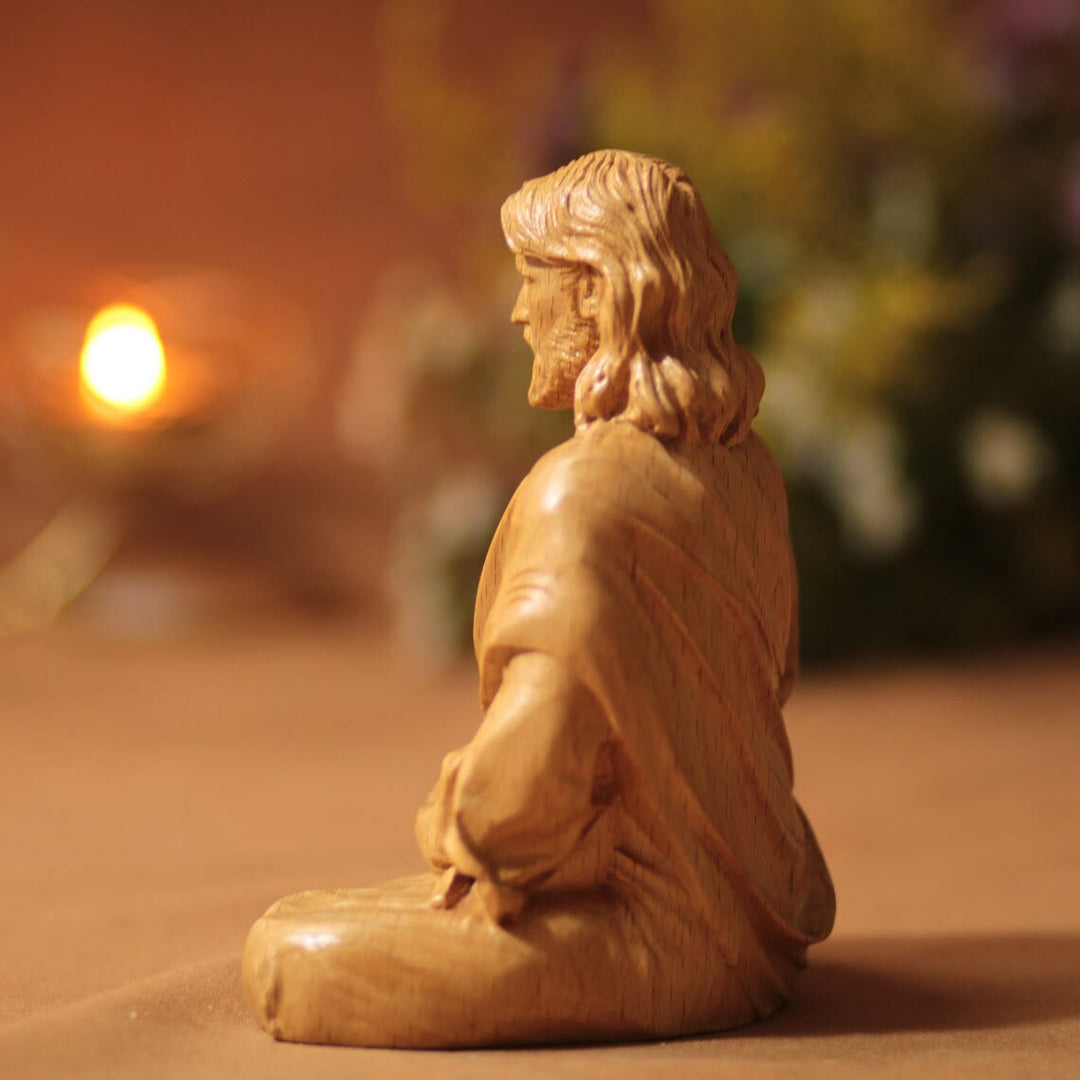 Christianartworkshop Oster-Dekoration aus Kunstharz mit dem Heiligen Herzen Jesu