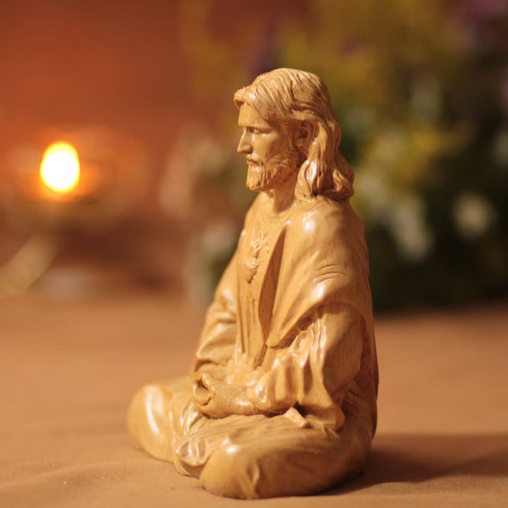 Christianartworkshop Oster-Dekoration aus Kunstharz mit dem Heiligen Herzen Jesu