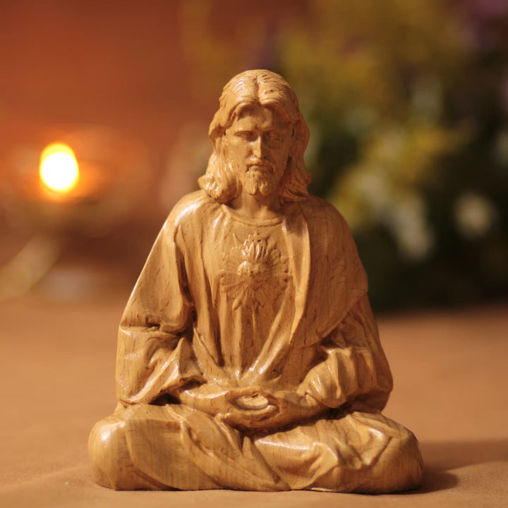 Christianartworkshop Oster-Dekoration aus Kunstharz mit dem Heiligen Herzen Jesu