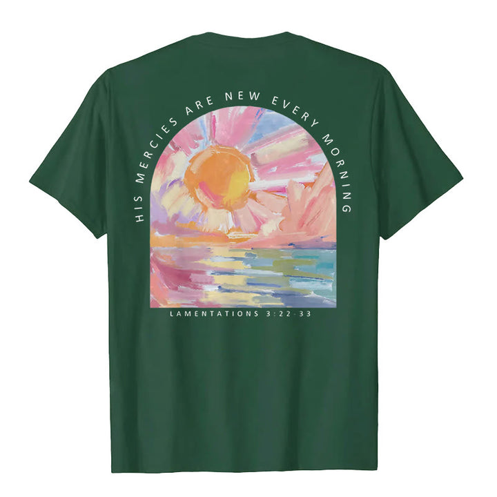 Christianartworkshop T-Shirt mit Aufschrift „Seine Gnade ist jeden Morgen neu“