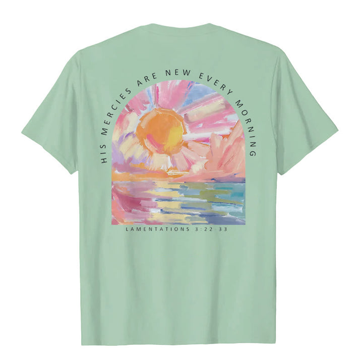 Christianartworkshop T-Shirt mit Aufschrift „Seine Gnade ist jeden Morgen neu“