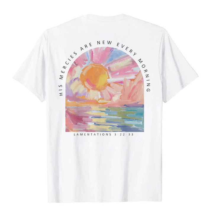 Christianartworkshop T-Shirt mit Aufschrift „Seine Gnade ist jeden Morgen neu“