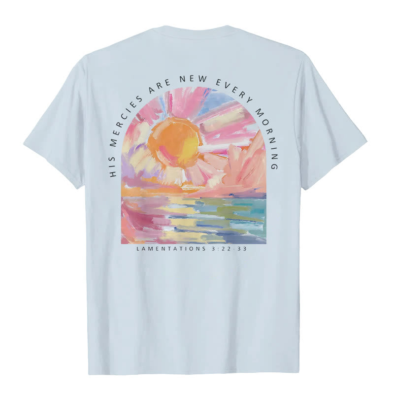 Christianartworkshop T-Shirt mit Aufschrift „Seine Gnade ist jeden Morgen neu“