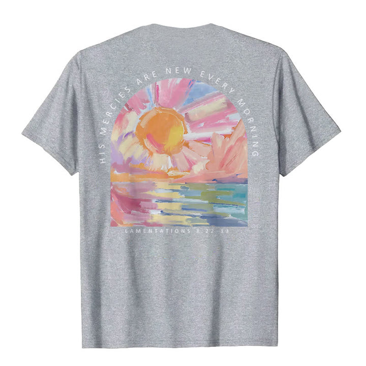 Christianartworkshop T-Shirt mit Aufschrift „Seine Gnade ist jeden Morgen neu“