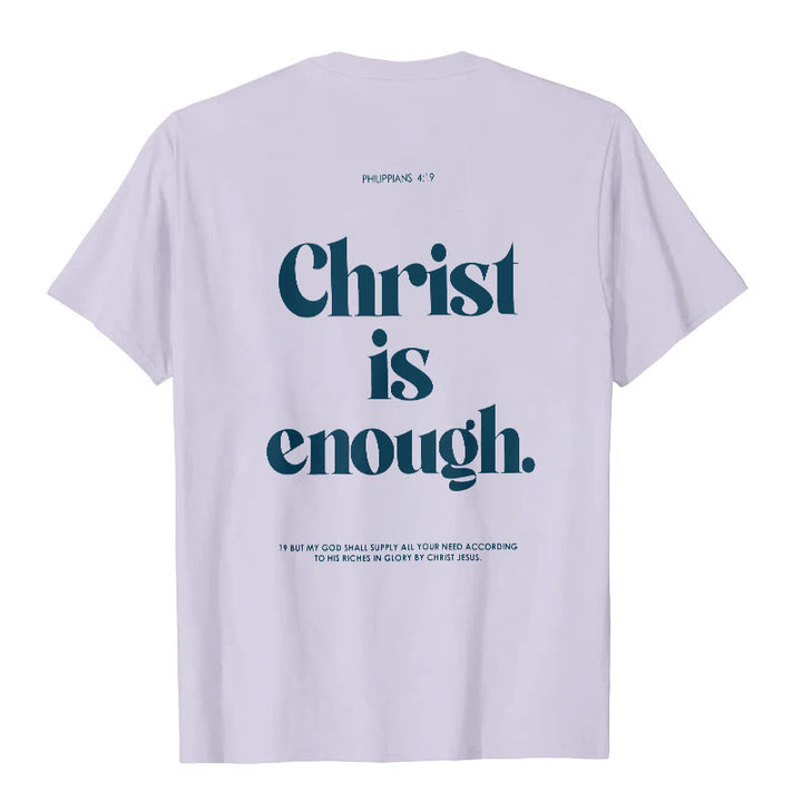 Christianartworkshop Christus ist genug T-Shirt - Lila - 2XL - image 14