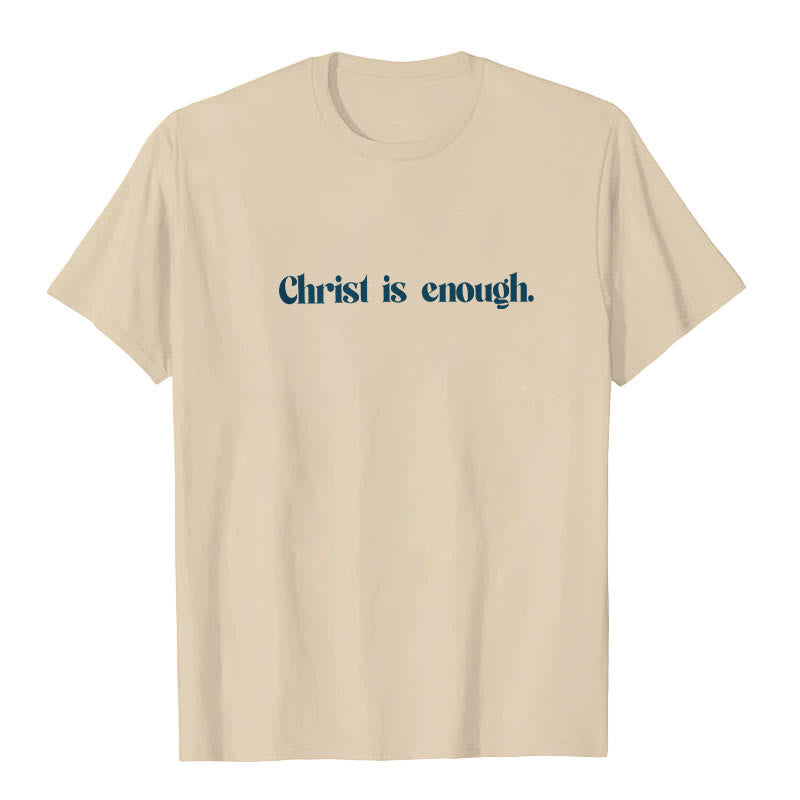 Christianartworkshop Christus ist genug T-Shirt - image 5
