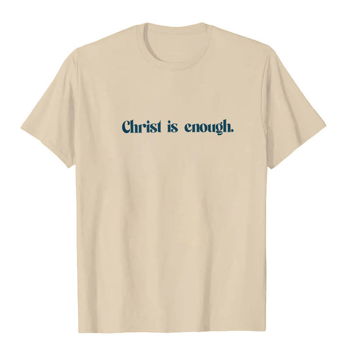 Christianartworkshop Christus ist genug T-Shirt - image 5