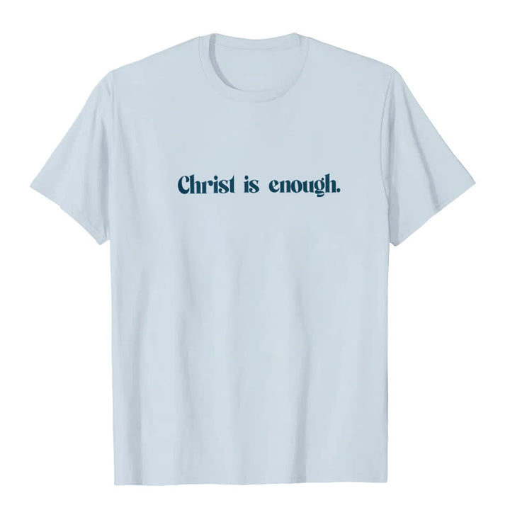 Christianartworkshop Christus ist genug T-Shirt - image 7
