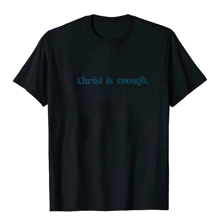 Christianartworkshop Christus ist genug T-Shirt - image 3