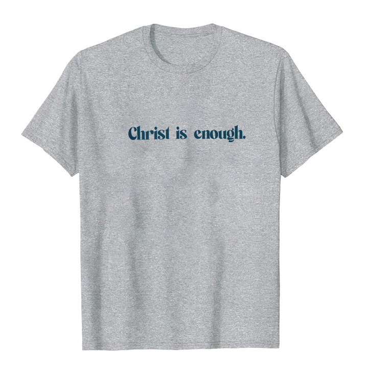 Christianartworkshop Christus ist genug T-Shirt - image 17