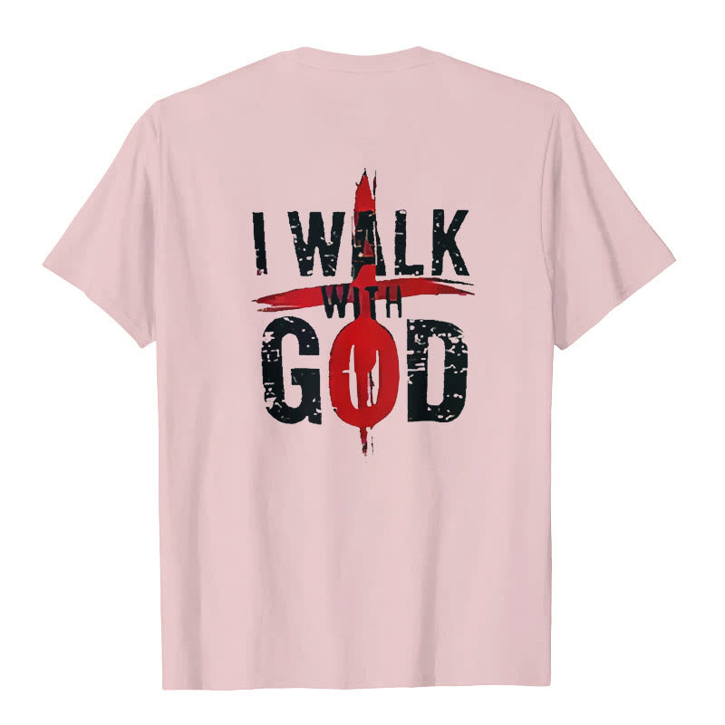 Christianartworkshop Ich werde mit Gott gehen T-Shirt - image 13