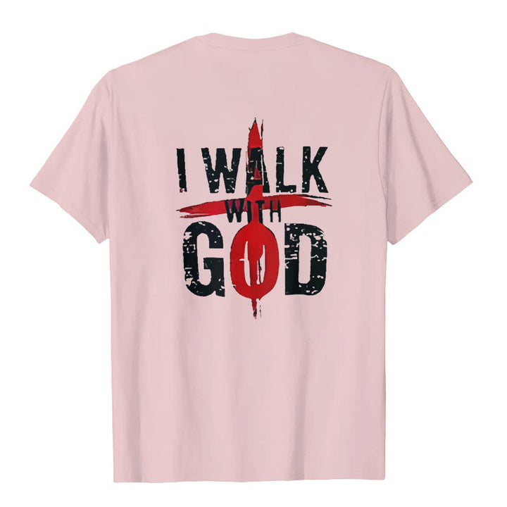 Christianartworkshop Ich werde mit Gott gehen T-Shirt - image 13