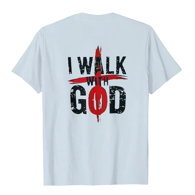 Christianartworkshop Ich werde mit Gott gehen T-Shirt - image 10