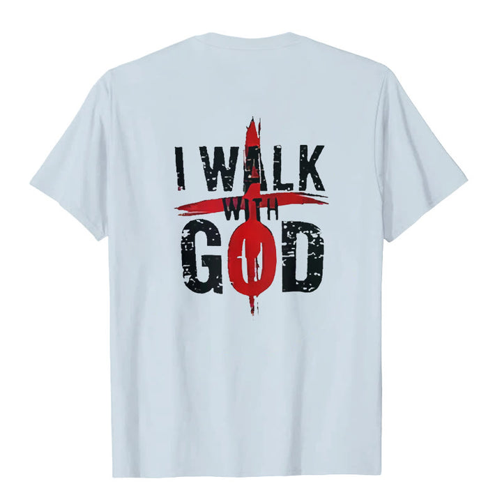 Christianartworkshop Ich werde mit Gott gehen T-Shirt - image 10