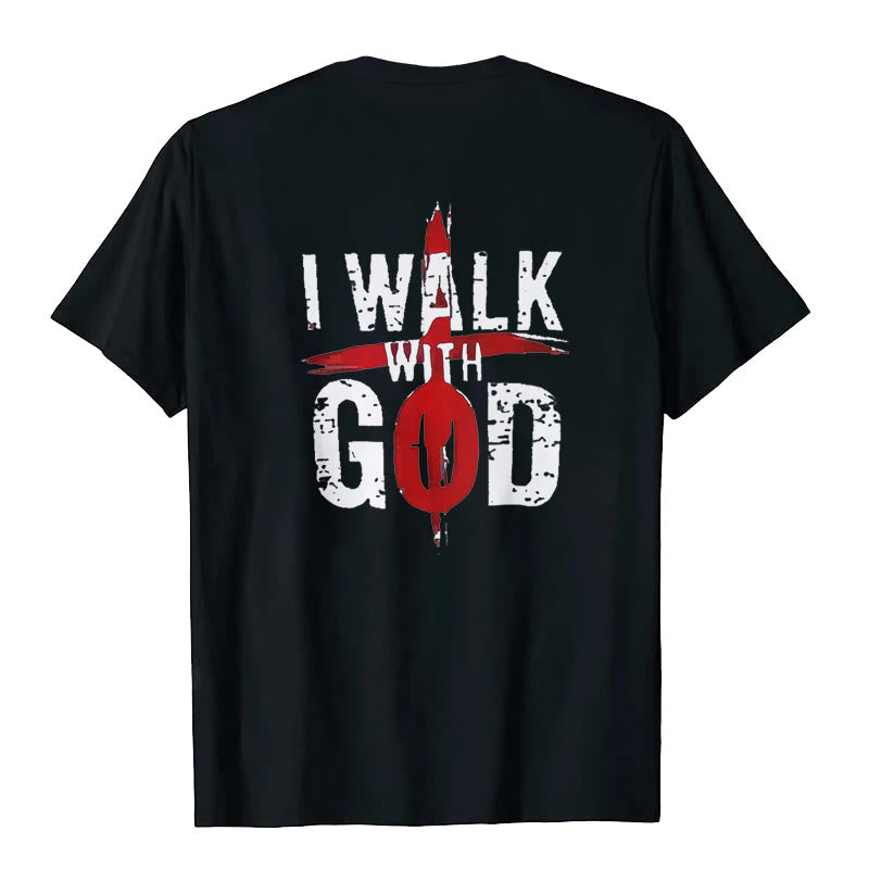Christianartworkshop Ich werde mit Gott gehen T-Shirt - image 4