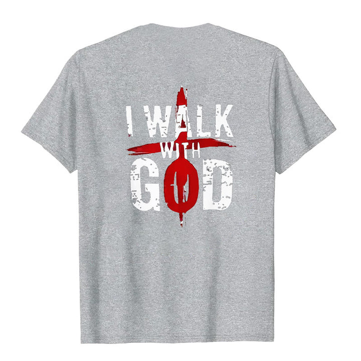 Christianartworkshop Ich werde mit Gott gehen T-Shirt - image 25