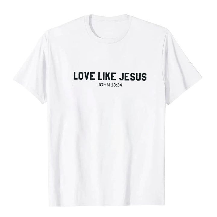 Christianartworkshop Liebe wie Jesus T-Shirt - Weiß - 2XL - image 0