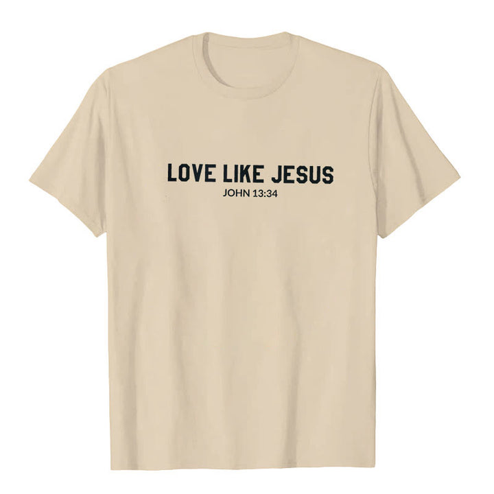 Christianartworkshop Liebe wie Jesus T-Shirt - Beige - 2XL - image 2