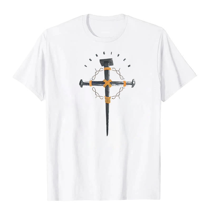 Christianartworkshop T-Shirt „Vergebenes Kreuz“ - Weiß - 2XL - image 0