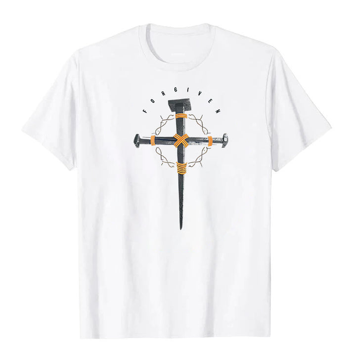 Christianartworkshop T-Shirt „Vergebenes Kreuz“ - Weiß - 2XL - image 0