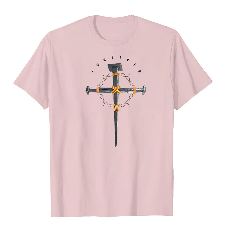 Christianartworkshop T-Shirt „Vergebenes Kreuz“ - Rosa - 2XL - image 4