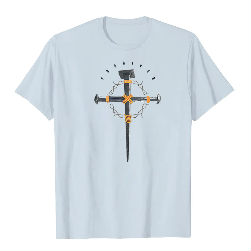 Christianartworkshop T-Shirt mit Kreuz-Motiv - Blau - 2XL - image 3
