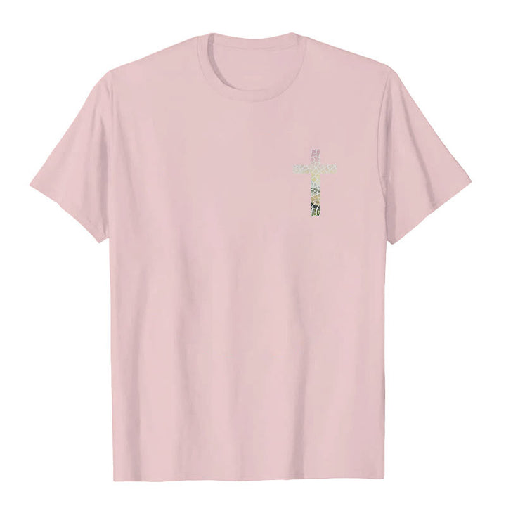 Christianartworkshop T-Shirt mit Aufschrift „Gott verwandelt zerbrochene Stücke in Meisterwerke“