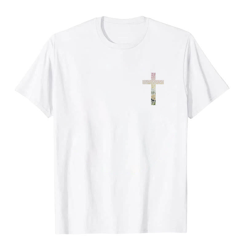 Christianartworkshop T-Shirt mit Aufschrift „Gott verwandelt zerbrochene Stücke in Meisterwerke“